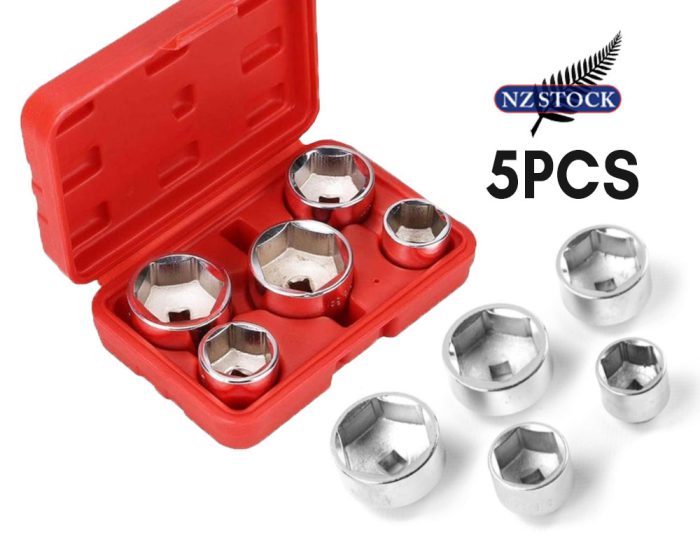 5Pcs Oil Filter Socket Set