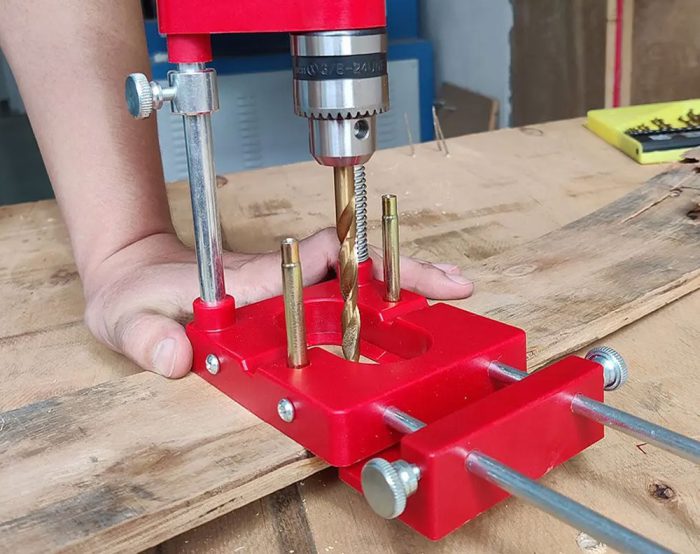 Woodworking Drill Guide Attachment