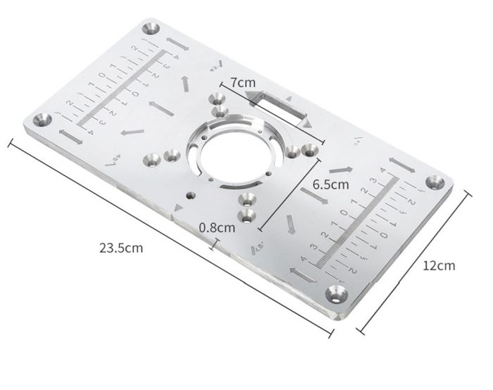 Aluminium Router Table Insert Plate