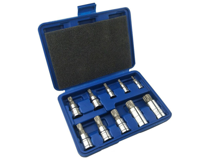 10pcs Spline Bit Socket