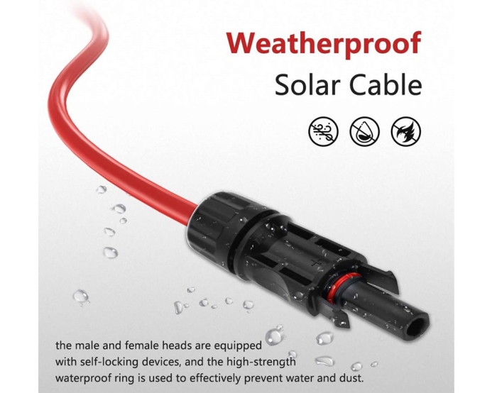 Solar Panel Extension Cables 2M