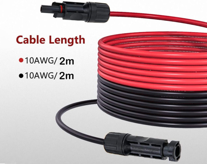 Solar Panel Extension Cables 2M