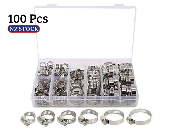 Hose Clamp Set 100pcs