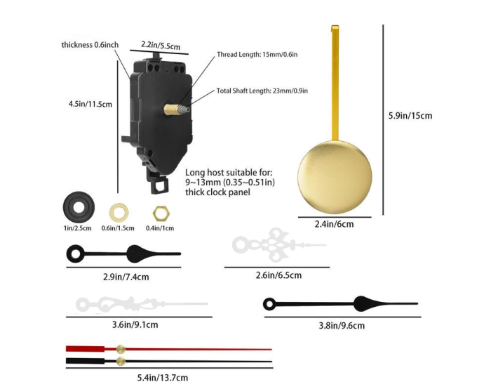 Wall Clock Movement Mechanism Repair Tools Kit