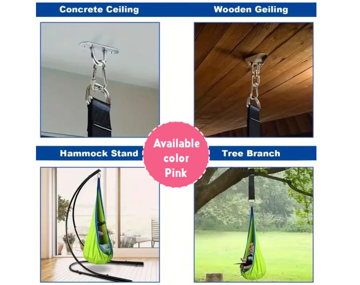 Kids Hanging Swing Chair - Pink