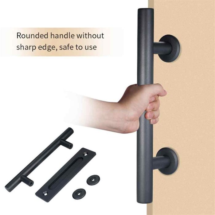 Barn Door Handle - Black