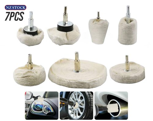 7Pcs Polisher Drill Wheel Kit 