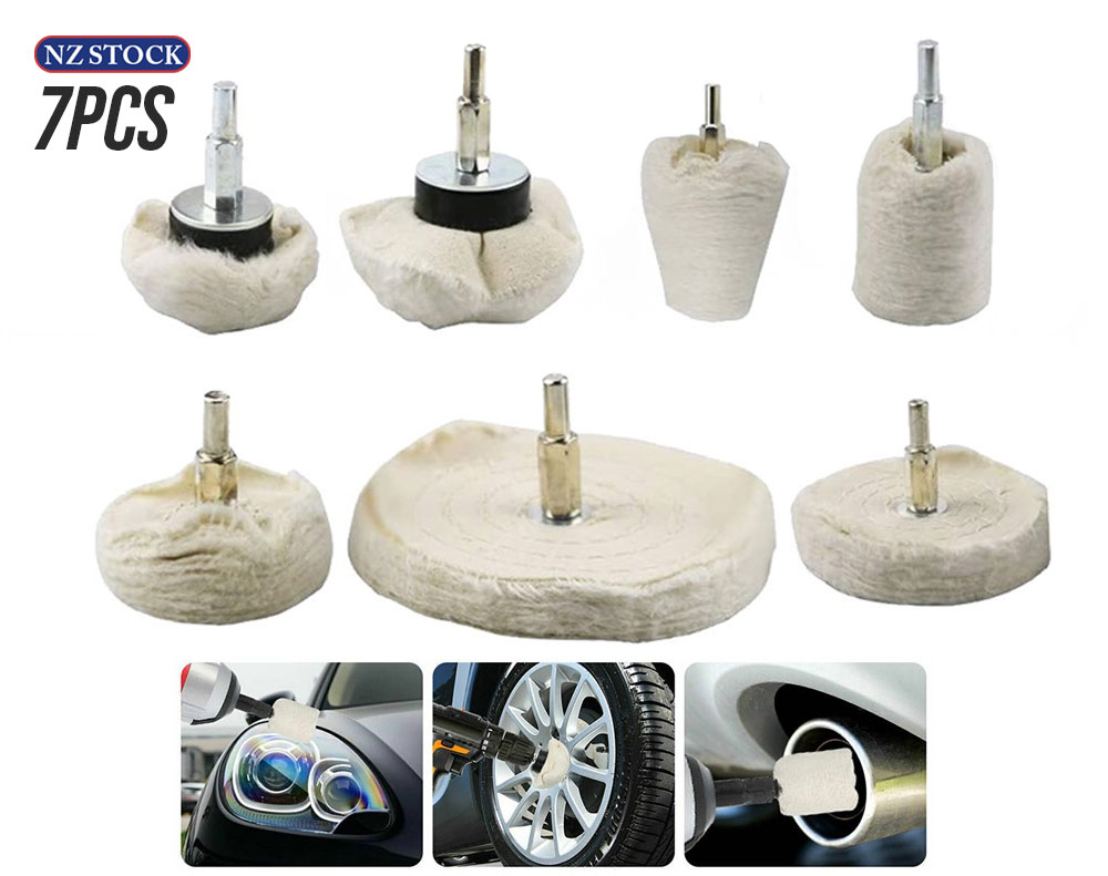 7Pcs Polisher Drill Wheel Kit 