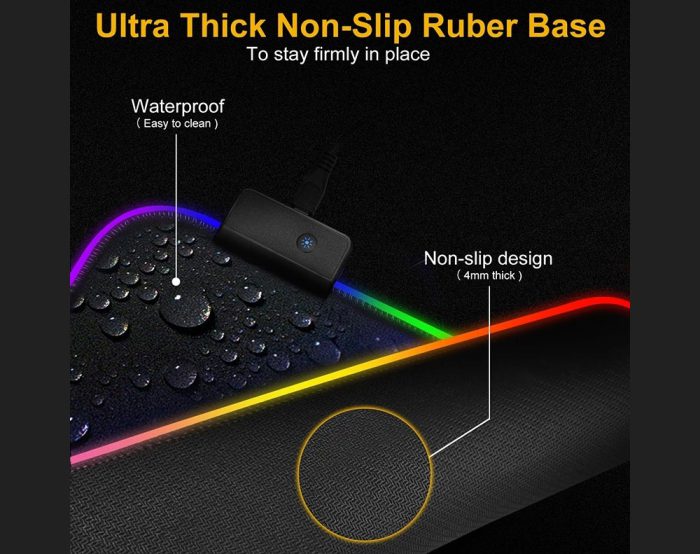 Mouse Pad with RGB LED Light