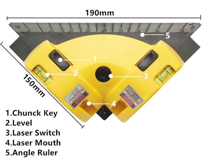 Square Laser Leveler Tool