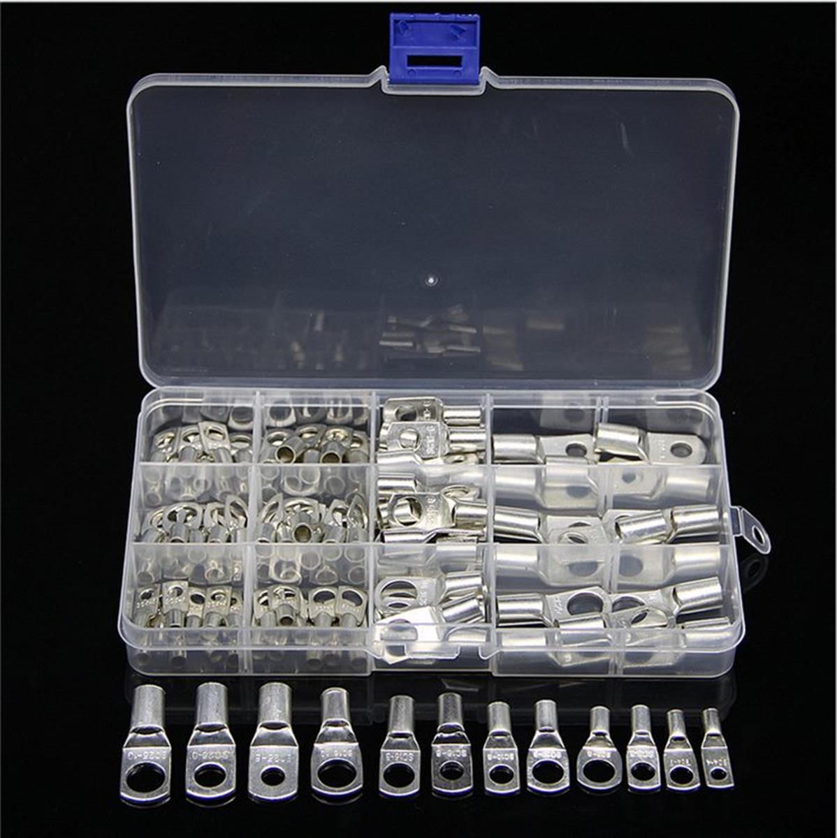 100 PCS Copper Lug Ring Wire Connectors Terminal