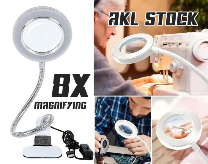 8X Magnifying Lamp Desk Light