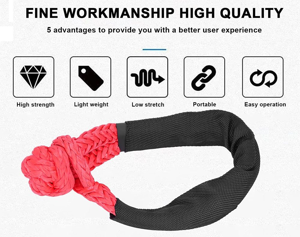 Soft Shackle Recovery Rope 17TON