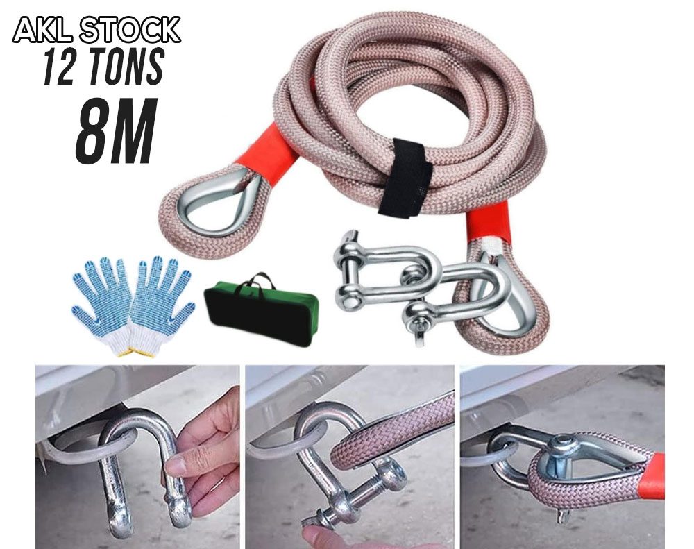 Recovery Tow Rope 12T 8M