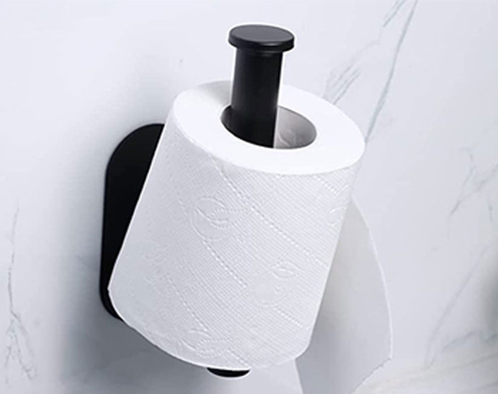 Toilet Paper Roll Holder (Matt Black)