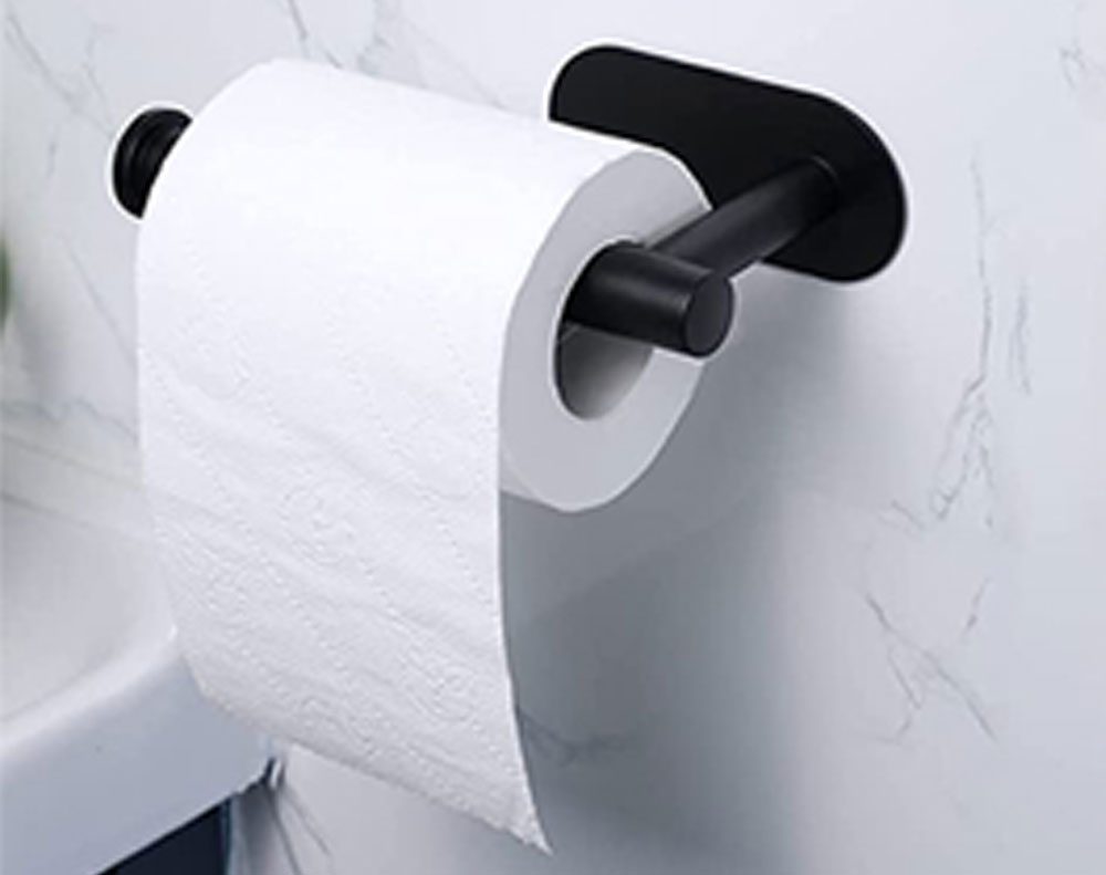 Toilet Paper Roll Holder (Matt Black)