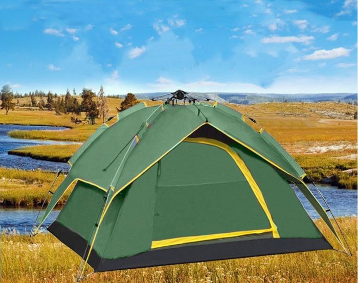 Camping Tent Green 3-4 Person