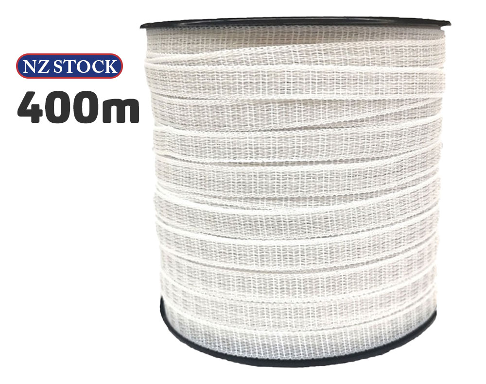 400M Poly Tape 12.5mm White