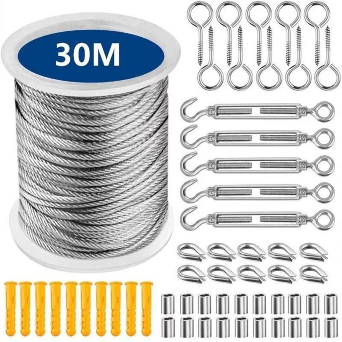 30M Wire Rope Cable Kit