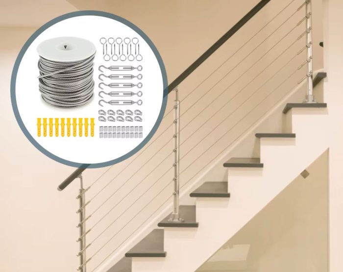 30M Wire Rope Cable Kit