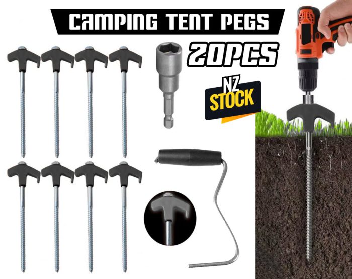 Camping Tent Pegs 20Pcs