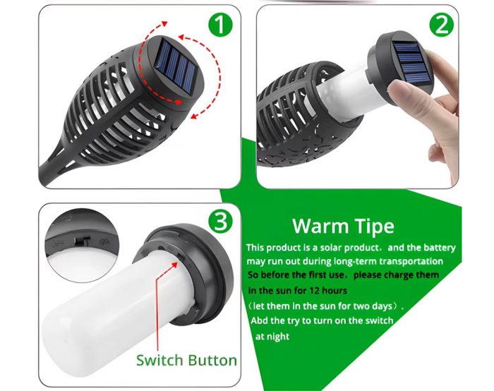 Outdoor Garden Torch Lamp