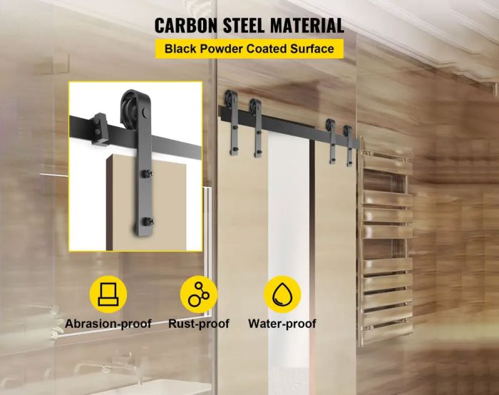 Two Door Hardware Sliding Barn Track 3M