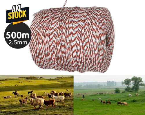 500m of Poly wire Red & White