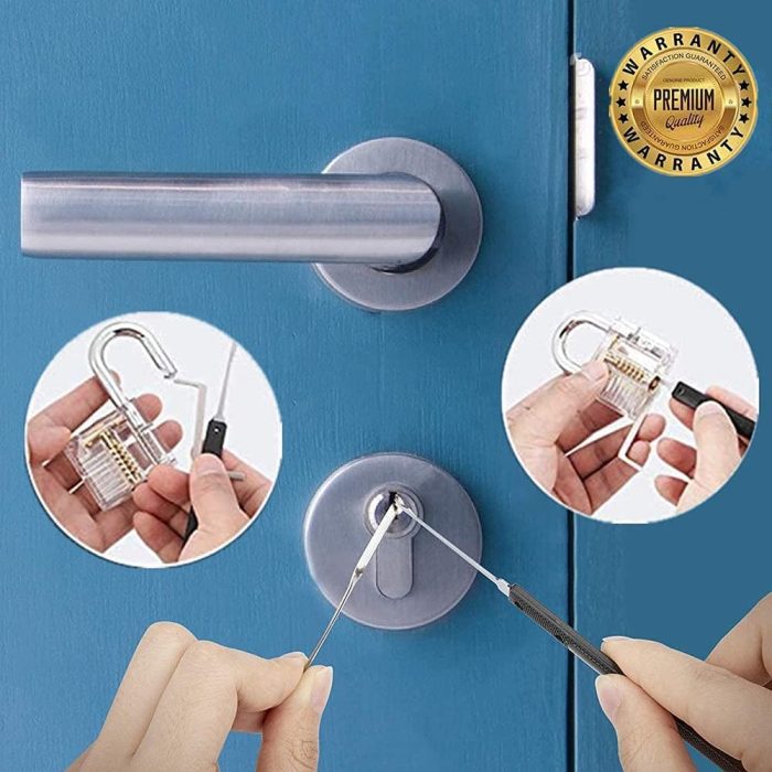 33Pcs Lockpicking Practice Lock Clear Lockpicking Set - Image 3