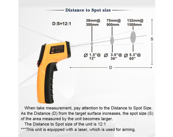 Thermometer gun 550°C