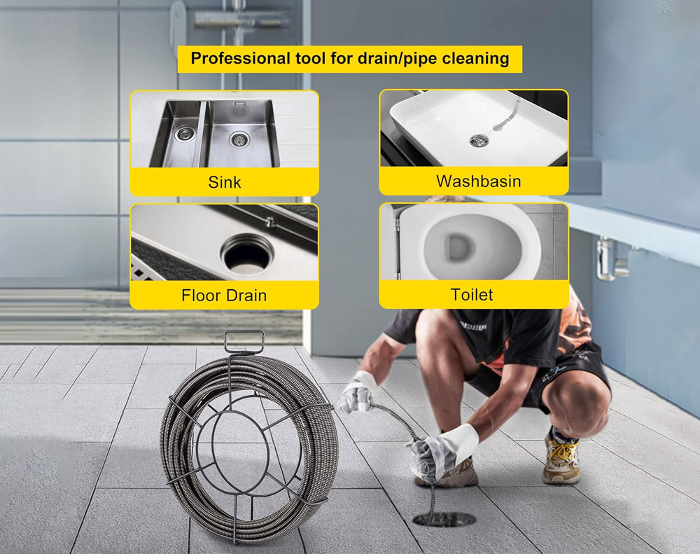 12M Drain Pipeline Sewer Cleaner