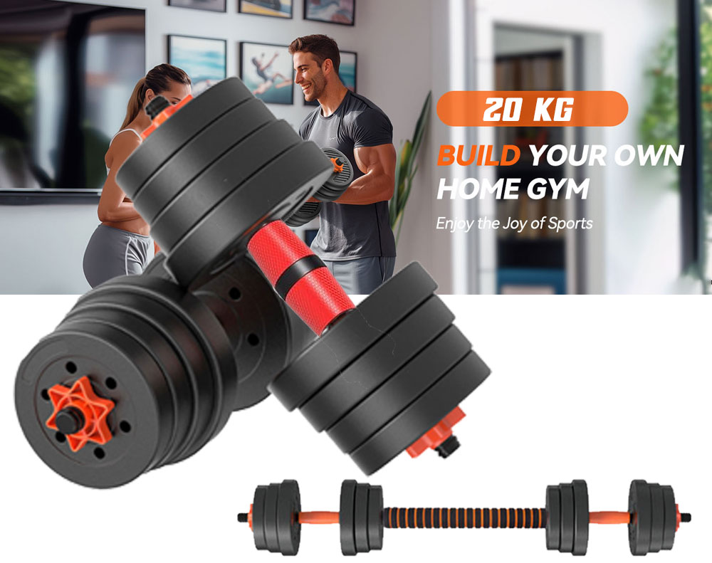 Adjustable Dumbbell Barbell 20KG