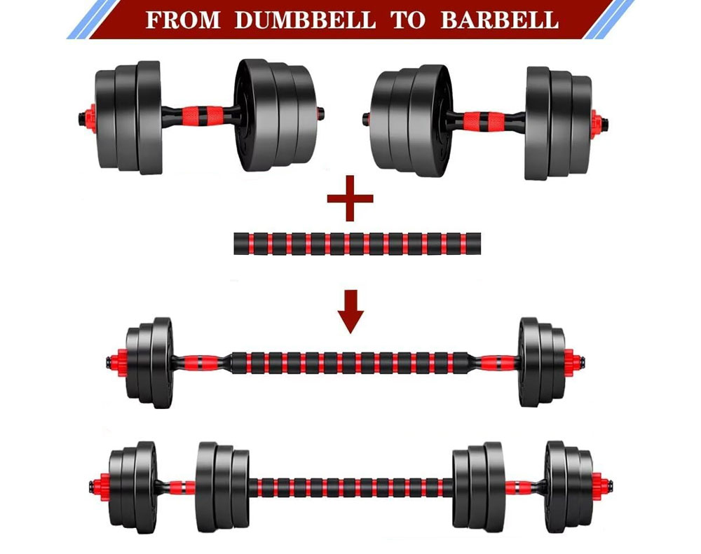 Adjustable Dumbbell Barbell 20KG