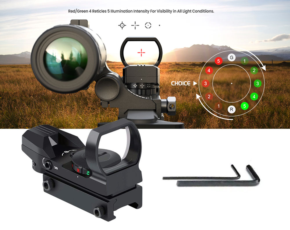 Red Green Tactical Dot Sight